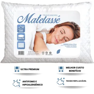 Travesseiros Antialérgicos Luxo Padrão Hotel Alta Qualidade - Único