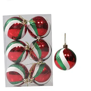 Conjunto de Ornamentos para Festa em Casa - 42pcs Bolas Grandes de Natal Multicor - E2#24PCS 6CM