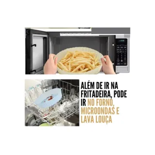 Formas Assadeira Flexíveis para Air Fryer - Kit com 3 unidades - Único