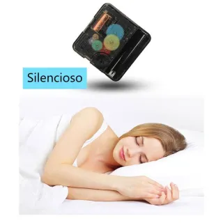 Decoração contemporânea: Relógio de Parede Silencioso para Quarto, Sala, Escritório e Cozinha - Branco 25cm