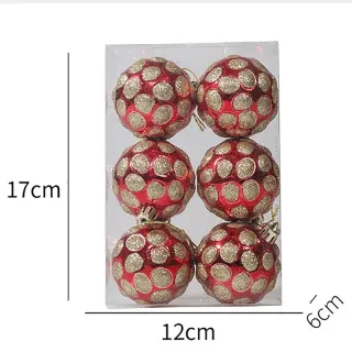 Conjunto de Ornamentos para Festa em Casa - 42pcs Bolas Grandes de Natal Multicor - E2#24PCS 6CM