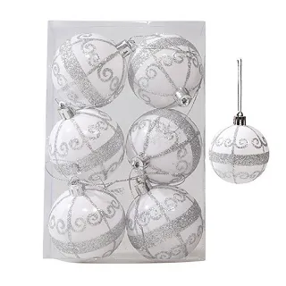 Conjunto de Ornamentos para Festa em Casa - 42pcs Bolas Grandes de Natal Multicor - E2#24PCS 6CM