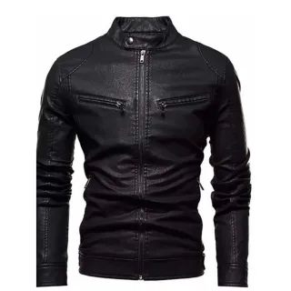 Motoqueiro Jaqueta Couro Masculina