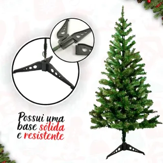 Enfeite Natalino Grande Cheia Interior Arvore Natal 120cm - Único