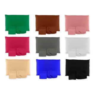 Lençol Queen Box Liso - 3 Peças - Diversas Cores - Roxo