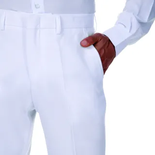 Branca Oxford Masculina Calça Social - 40