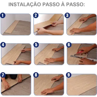 Adesivo Autocolante Vinílico Piso Madeira Régua Lavável 01 UNIDADE - Modelo 1