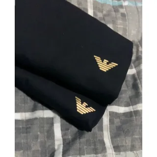 Moda Luxo Camiseta Armani Casual - Preto