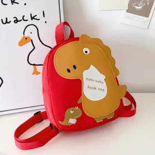 Mochila de crianças com estampa de dinossauro - Azul