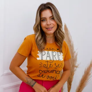 Camiseta Feminina Malha Premium 100% Algodão - Escolha Cor e Tamanho - Verde água