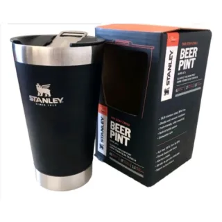 Caneca Inox Beer Cup com Tampa e Abridor - Copo Térmico de 473ml para Cerveja e Café - Amarelo