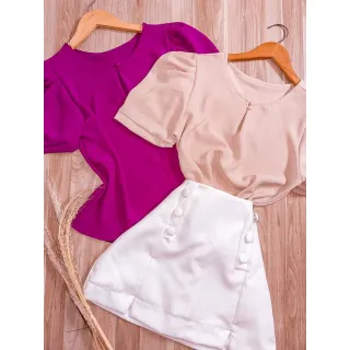 Princesa Luna Blusa Manga Curta - Preto