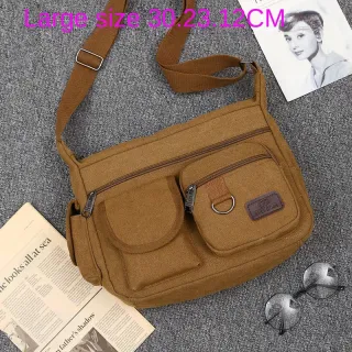 Mochila Esportiva de Ombro Transversal Unisex Versão Coreana - Preto