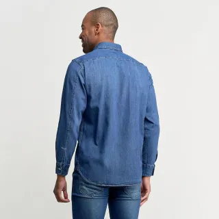 Camisa Lisa Azul Jeans Masculina - PP