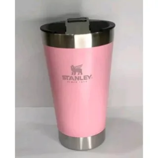 Caneca Inox Beer Cup com Tampa e Abridor - Copo Térmico de 473ml para Cerveja e Café - Amarelo