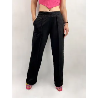 Pantalona Preta Feminina de Moletom - M