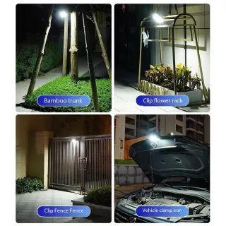 Luz solar ao ar livre com clipe de luz solar 3 modos IP65 à prova d