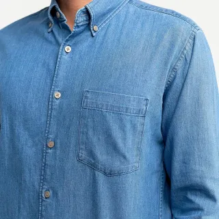 Lisa Azul Camisa Masculina Jeans - P