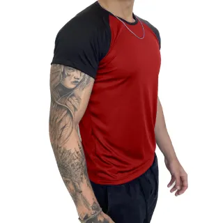 Treino Esportes Casual - KIT 3 Camiseta Mesclada Academia Exercícios Corrida - CHUMBO-ROYAL-LARANJA