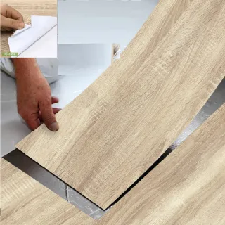 Adesivo Autocolante Vinílico Piso Madeira Régua Lavável 01 UNIDADE