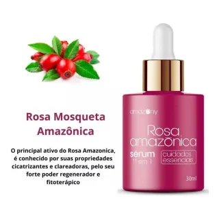 30ml Amazony Rosa Amazônica Sérum 11 Em 1 - Único