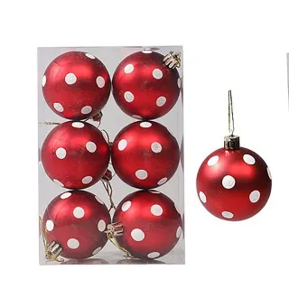 Conjunto de Ornamentos para Festa em Casa - 42pcs Bolas Grandes de Natal Multicor - E2#24PCS 6CM