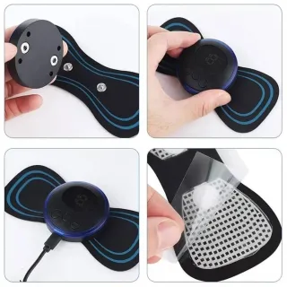 Massageador EMS SU Elétrico por Impulso Cervical, Lombar e Corpo - Único