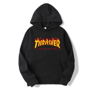 Blusa de Moletom Unissex Estampada Thrasher - Top Casaco Frio