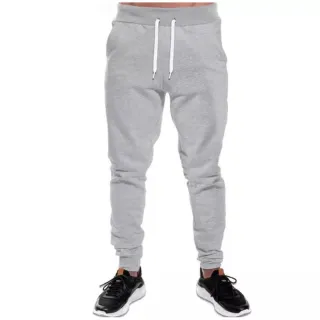 Estilo Jogger Masculina: Kit com 2 Calças de Moletom Peluciado - P - 36/38