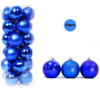 Conjunto de Ornamentos para Festa em Casa - 42pcs Bolas Grandes de Natal Multicor - E2#24PCS 6CM