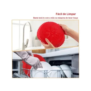 Formas Assadeira Flexíveis para Air Fryer - Kit com 3 unidades - Único