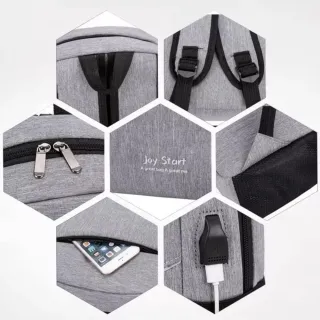 Conjunto de Mochila, Bolsa e Notebook Escolar - Masculina e Feminina - Preto