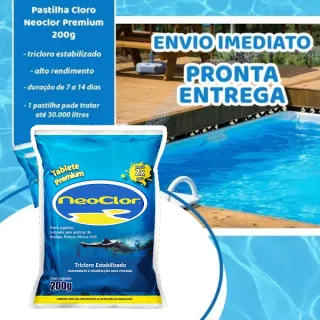 Pastilhas de Cloro Neoclor Premium: Kit com 5 Tabletes para Piscinas - Único