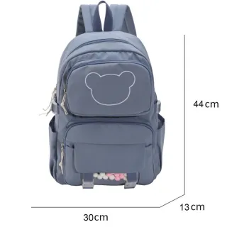 Alça ajustável Mochila B1001 estilo Estudante Multicompartimento JORGE - Rosa