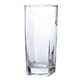 Copos Quadrado Bali Luxo Transparente 320ml - Jogo de 6 - Único
