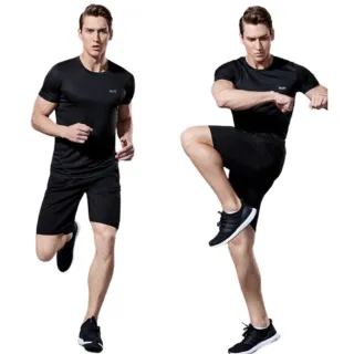 Blusa Masculina Manga Curta Proteção Uv 50+ Camiseta Esportiva - Cinza