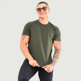 Camisa Masculina Premium Basica em Malha Grossa 100% Algodão - Branco