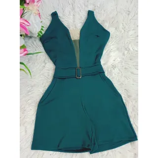 Cinto Embutido Macaquinho Plus Size Tule 40 A 54 - Preto