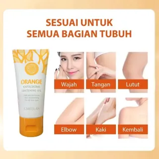 Gel Esfoliante Corporal Branqueador GMEELAN 50g - Laranja - 50g