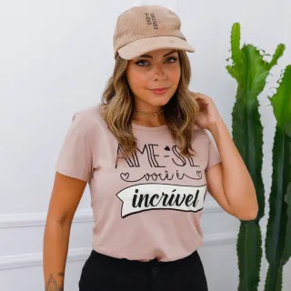 Camiseta Feminina Malha Premium 100% Algodão - Escolha Cor e Tamanho - Verde água