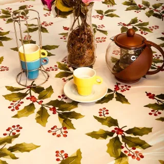 Toalha Retangular Natal Oxford Sortidas - 6 Lugares - Único