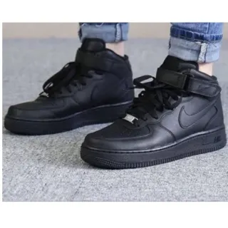 MEGA OFERTA: Bota Tênis Nike Air Force LV8 branco preto - Cano Alto Feminino Masculino - BRANCO/BRANCO