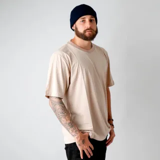 Camisa Masculina Oversized Lisa Caqui Streetwear - M