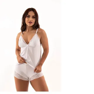 Pijama Sexy de Luxo Baby Dool Ref- 2499 - Terra