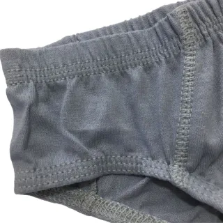 Cueca Algodão Slip Lisa Básica Adulto - Tradicional - Chumbo