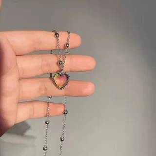 Pingente Colar de Amor com Mudança de Cor - Jóias Femininas - Padrão