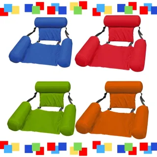 Cadeira Flutuante Boia para Piscina - Adulto e Criança - 2 Boias