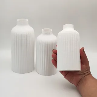 Vasos Riscados Suave - Trio de Cachepots - Único