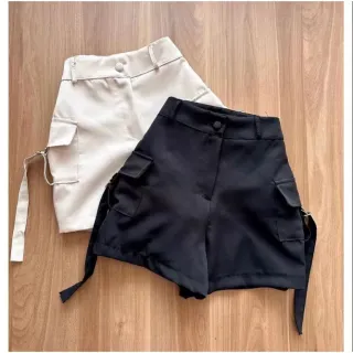 Moda Blogueira: Cargo Versátil em Tecido de Alfaiataria - Preto