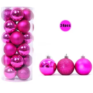Conjunto de Ornamentos para Festa em Casa - 42pcs Bolas Grandes de Natal Multicor - E2#24PCS 6CM
